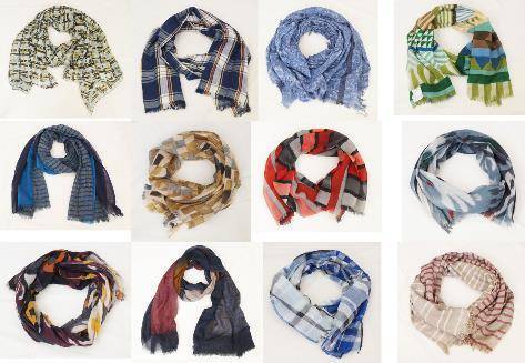 Custom Men Scarves Production Floor - KK Fashion Exports Factory India