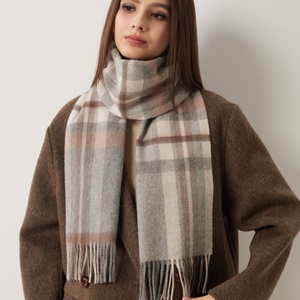 Custom Patterns Women Cashmere Scarf Luxury Private Label Low MOQ