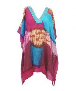 Open Mesh Resortwear Kaftan Net Top Supplier