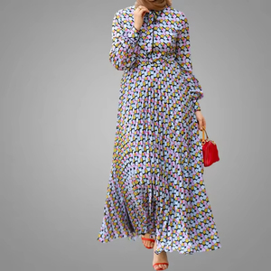 2026 Modern Moroccan Kaftan Dress Abaya Dubai Print