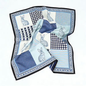 Custom Silk Linen Scarves Digital Printing Logo Picture Foulard En Soie