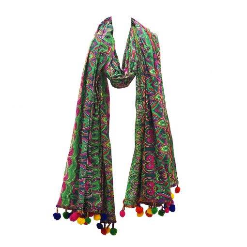 Lightweight Cotton Handloom Pareo Beach Scarf